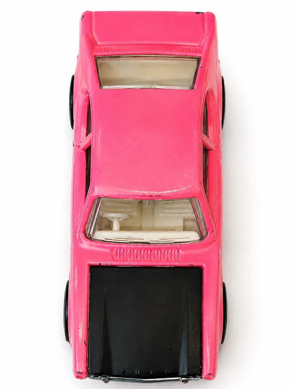 Vintage Matchbox Superfast 1970 No. 54 Ford Capri Pink Black Hood Lesney